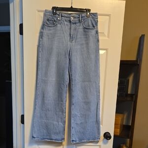 LOFT Light Blue Wide Leg Jeans